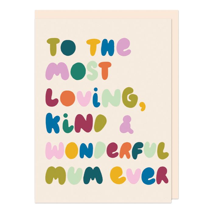 Loving, Kind and Wonderful Mum Mini Card