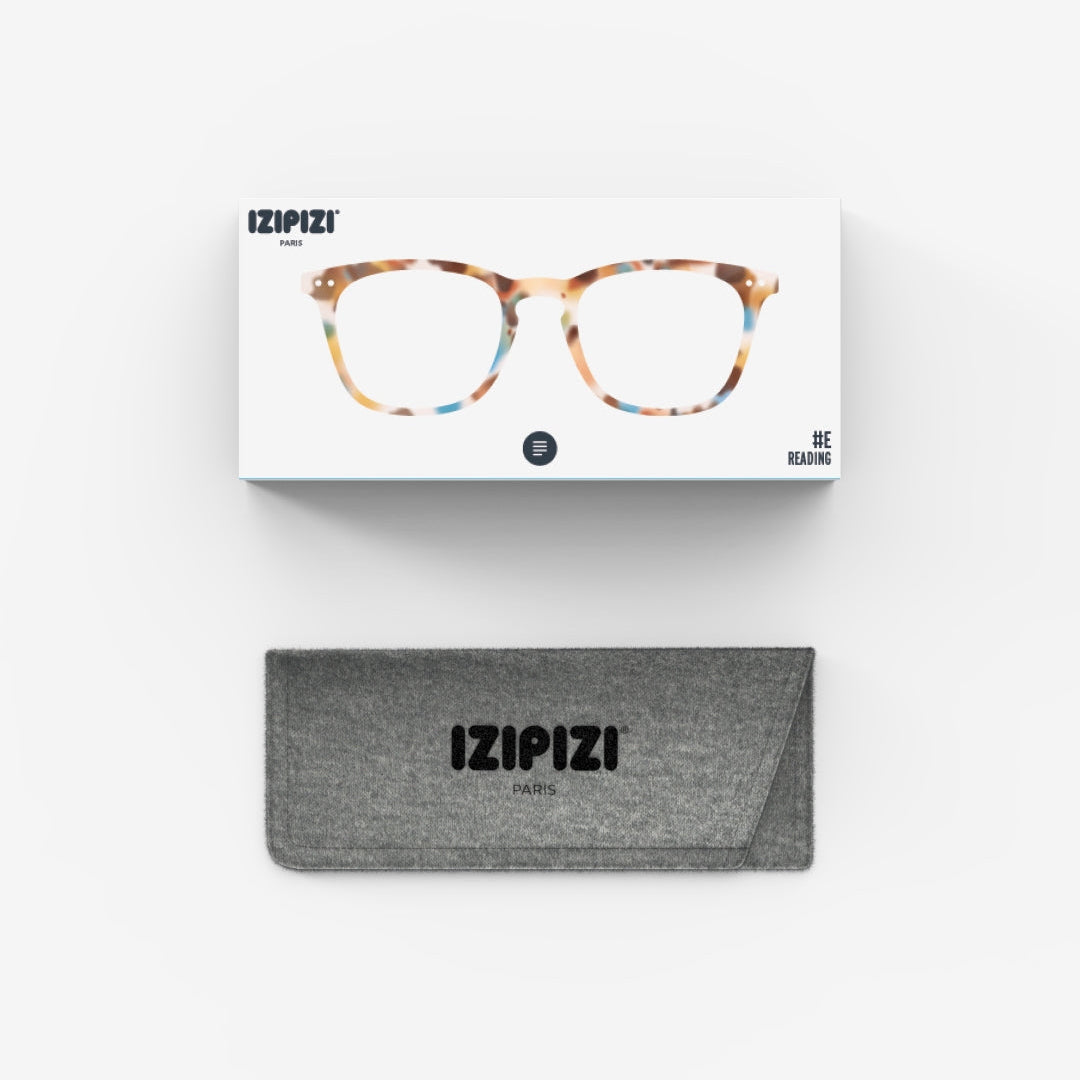 Reading Glasses - Design 'E' in Blue Tortoise by Izipizi