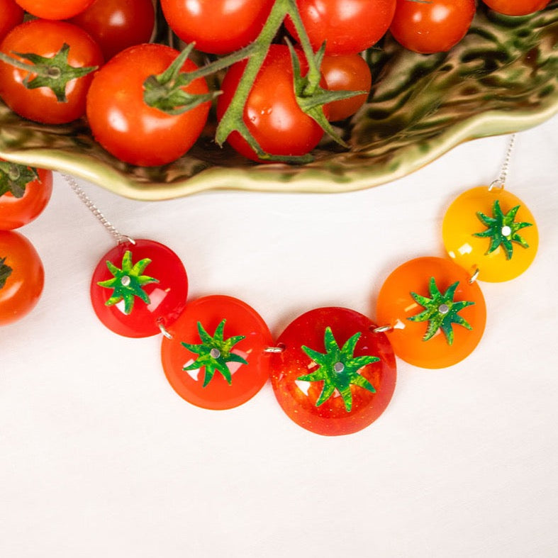 Tomato Link Necklace