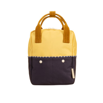 Small Colour Block Backpack - Lemon + Navy