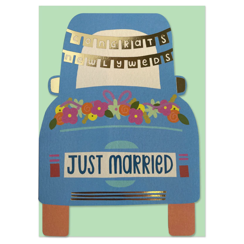 Congrats Newlyweds, Just Married Card