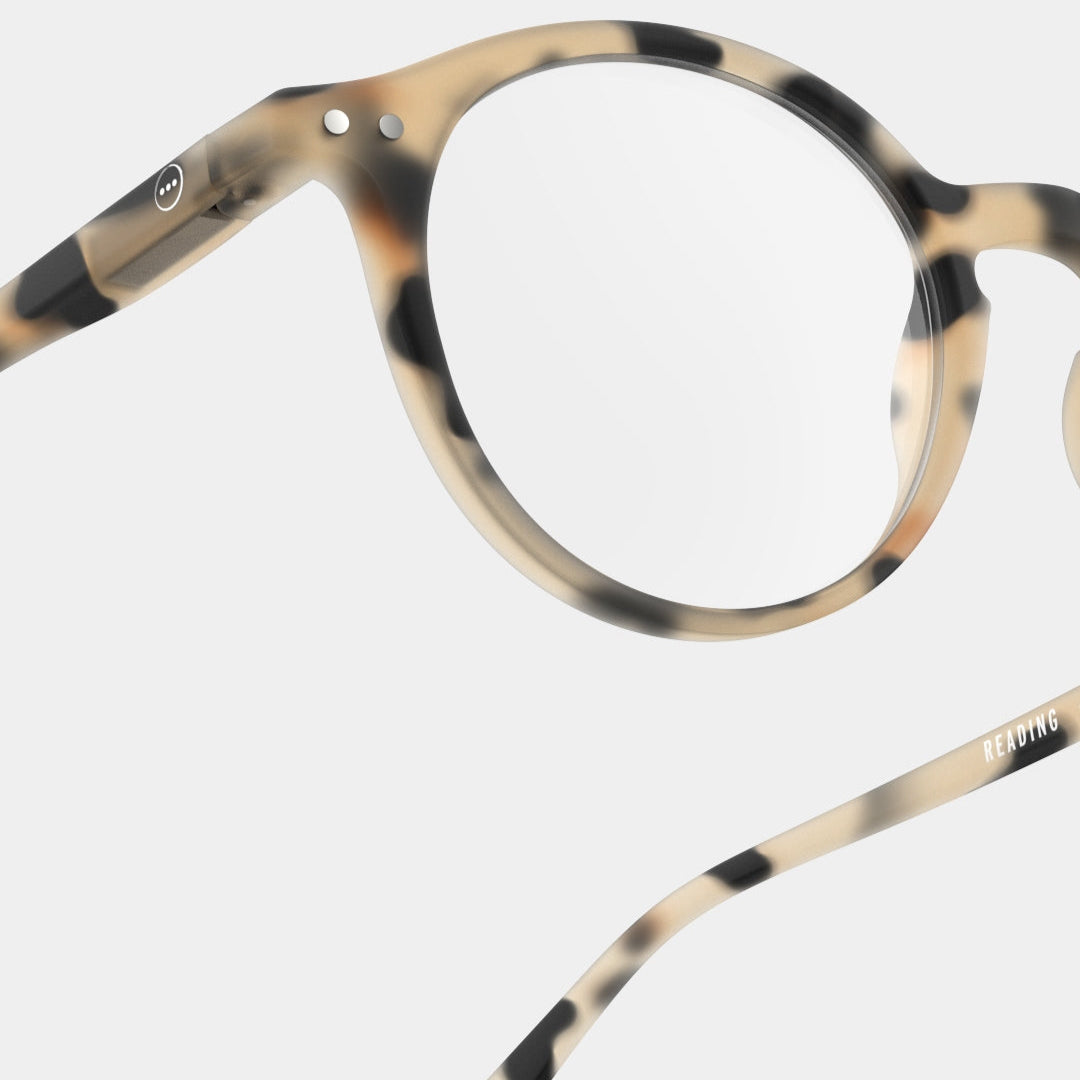 Reading Glasses - Design 'D' in Light Tortoise by Izipizi