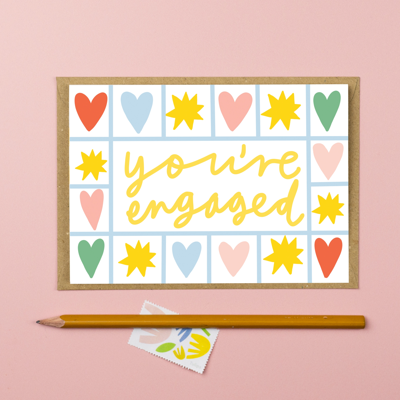 You're Engaged Shapes Card