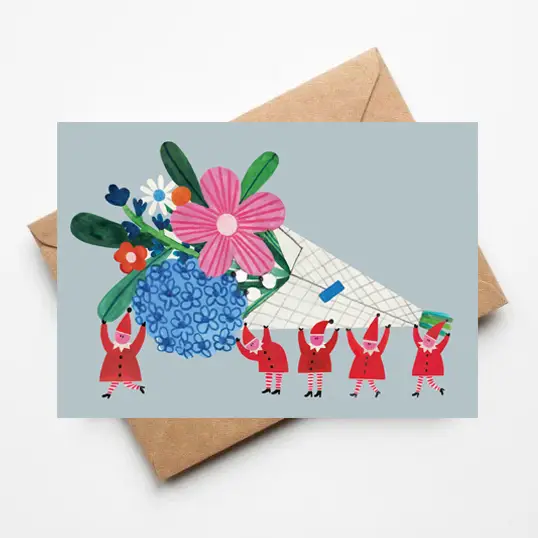 Little Helpers Flowers Card