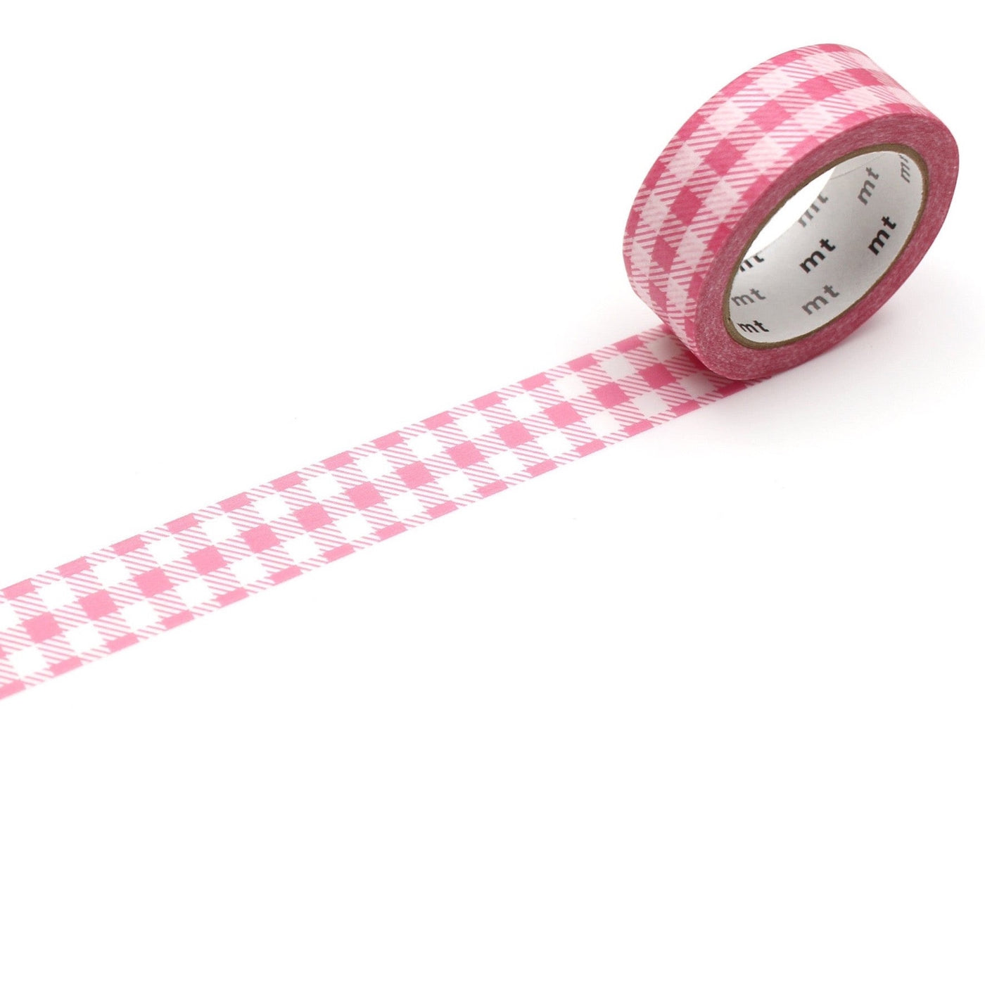 mt Washi Tape - Stripe Checkered Pink