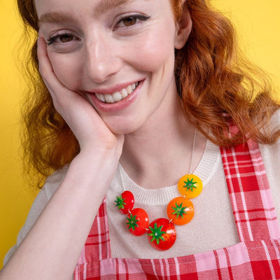 Tomato Link Necklace