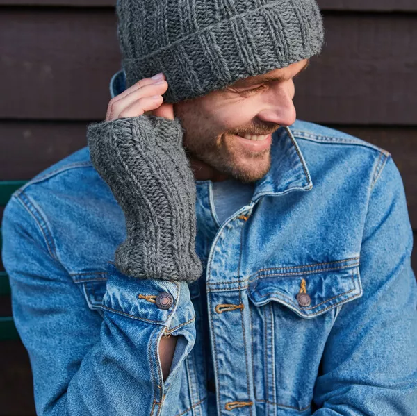 Wristwarmer - Shetland Grey