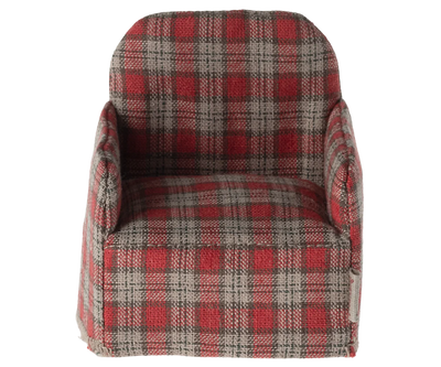 Maileg Chair for Mouse - Red Plaid