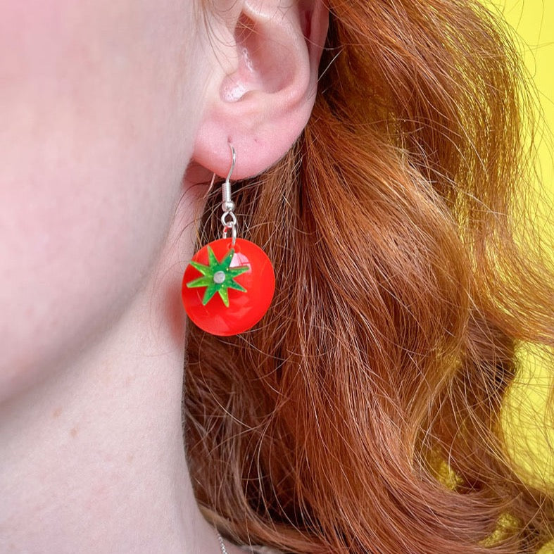 Tomato Earrings