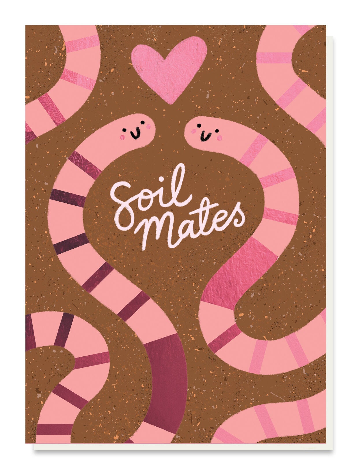 Soil Mates Earthworm Card