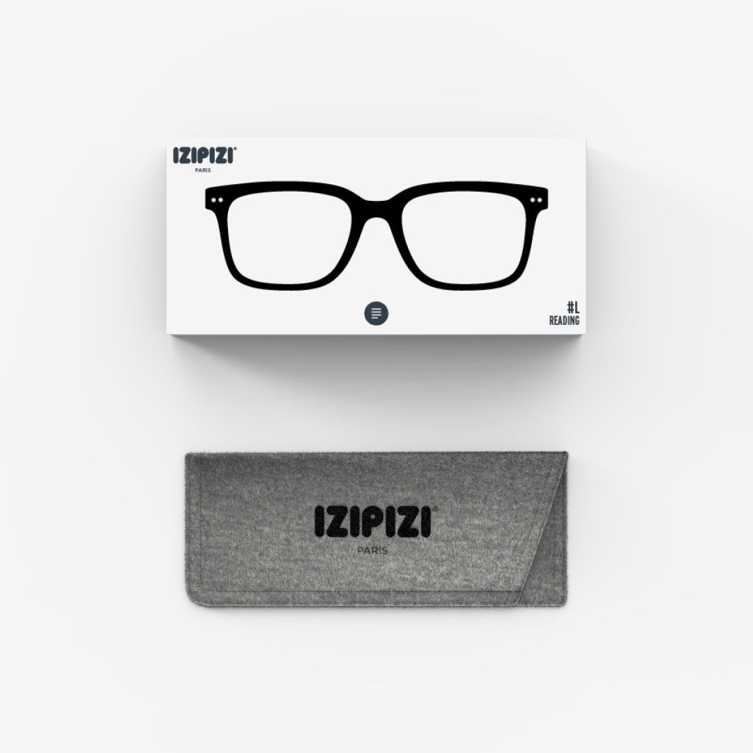 Reading Glasses - Design 'L' in Black by Izipizi