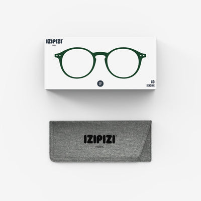 Reading Glasses - Design 'D' in Kaki Green by Izipizi