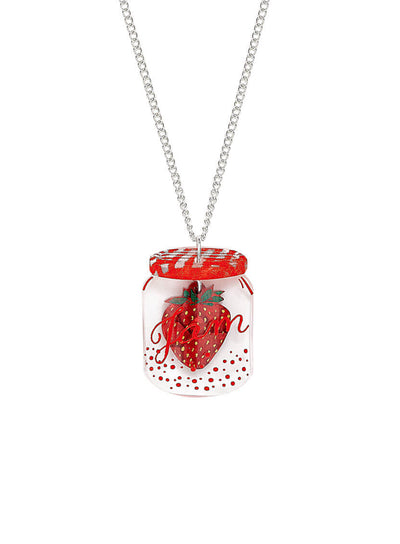 Strawberry Jam Pendant Necklace