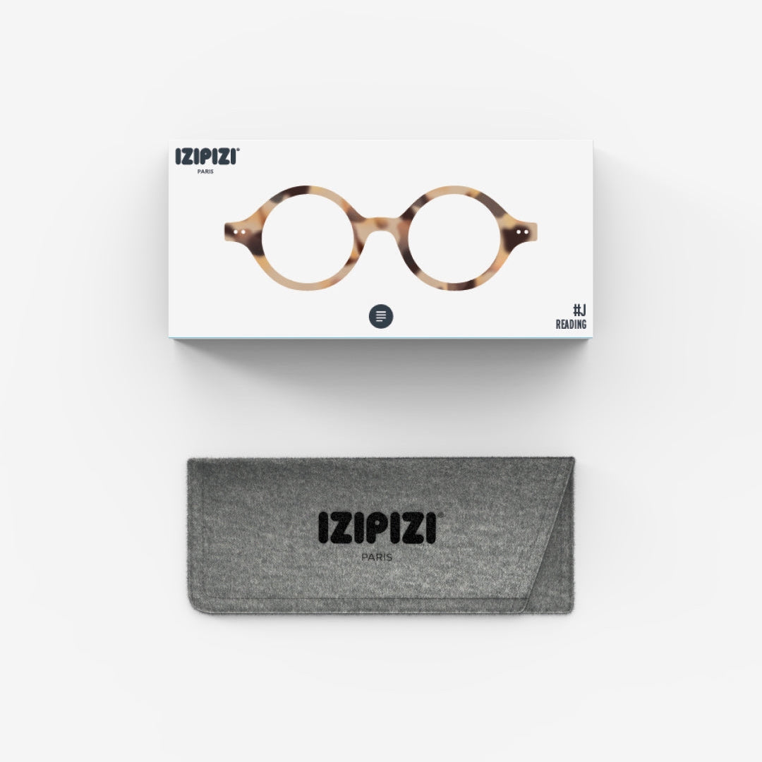 Reading Glasses - Design 'J' in Light Tortoise by Izipizi