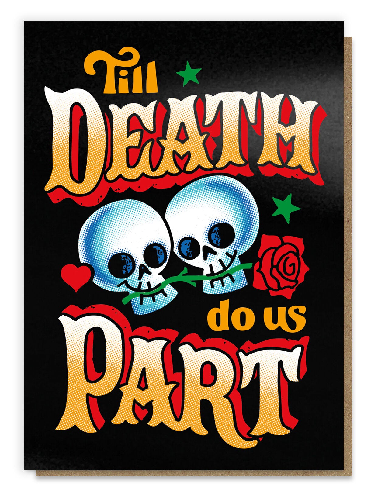 Death Do Us Part Tattoo Card