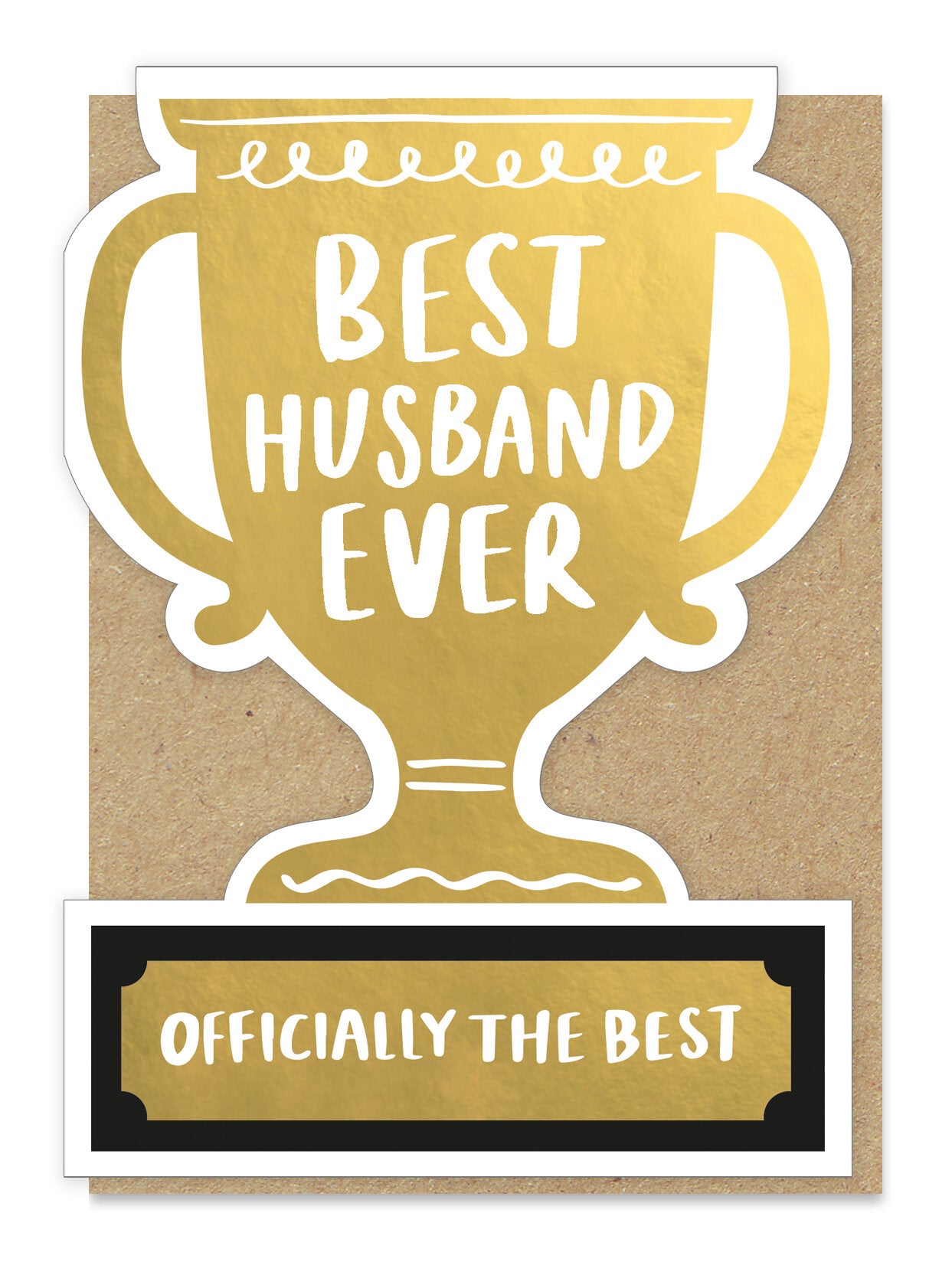 Best Husband Trophy Card