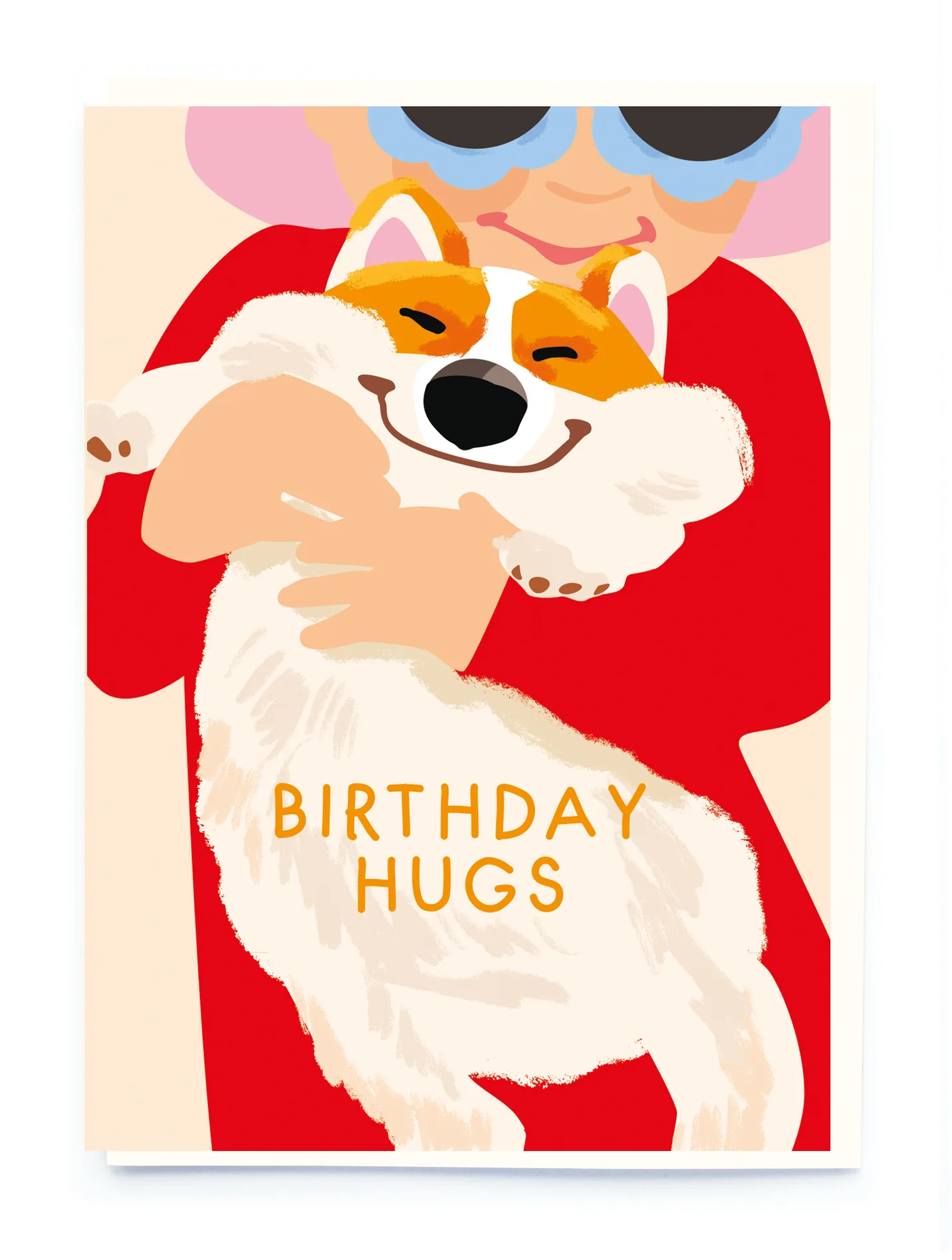 Corgi Hugs Birthday Card