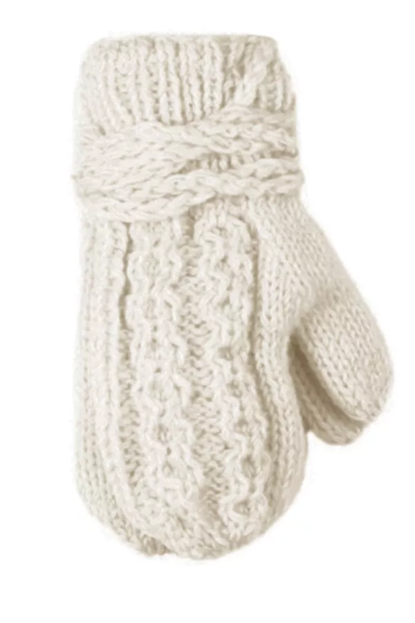 Mittens - Oatmeal Cable Knit