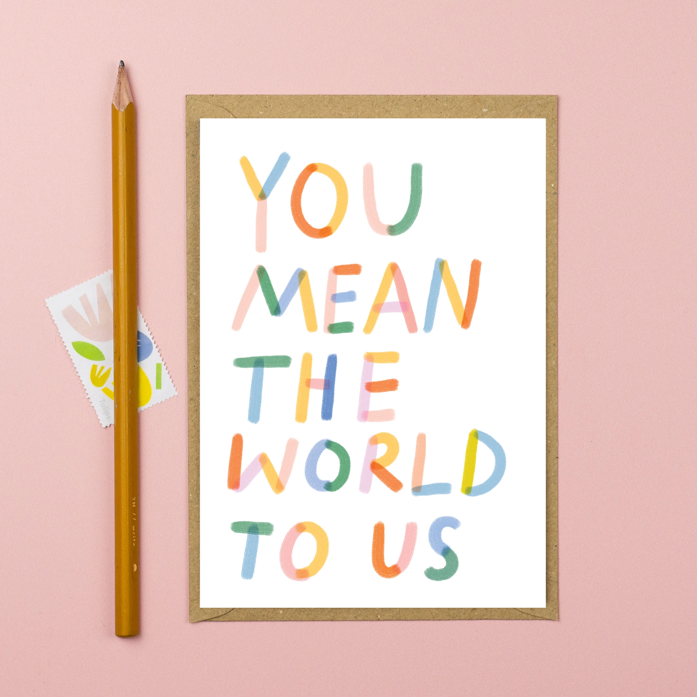 You Mean The World To Us Card