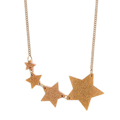 Shooting Star Necklace - Gold Dust