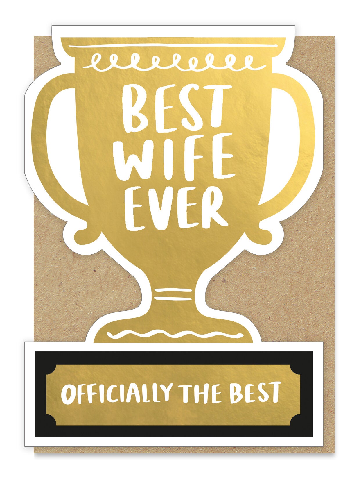 Best Wife Trophy Card