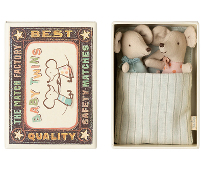 Baby Mice Twins in Matchbox