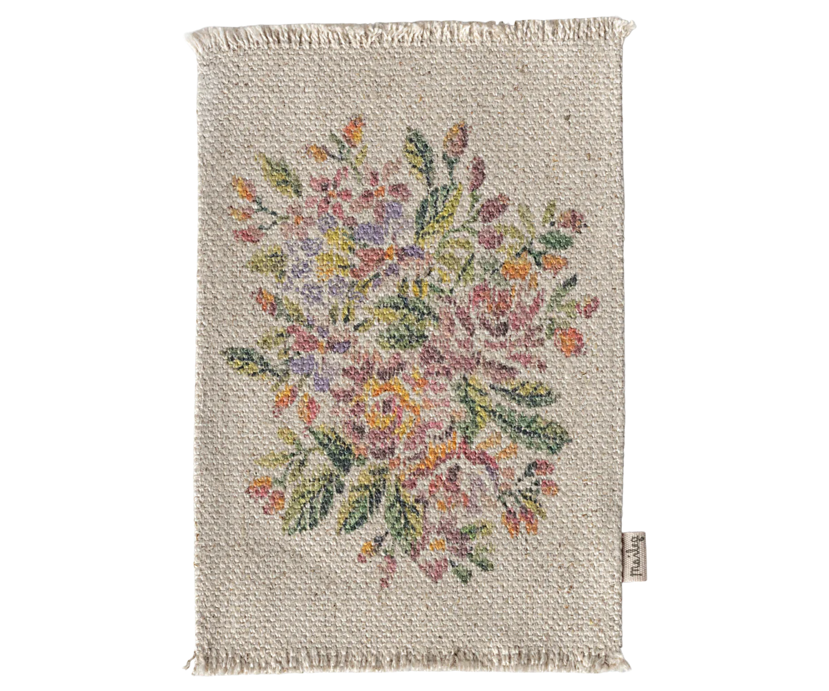 Floral Rug by Maileg - Medium