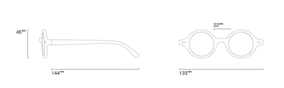 Reading Glasses - Design 'J' in Light Tortoise by Izipizi