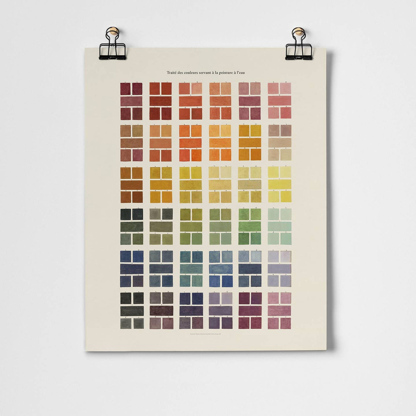 Watercolour Swatches A3 Art Print