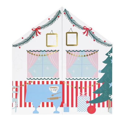 Santa's Cabin Sticker Advent Calendar