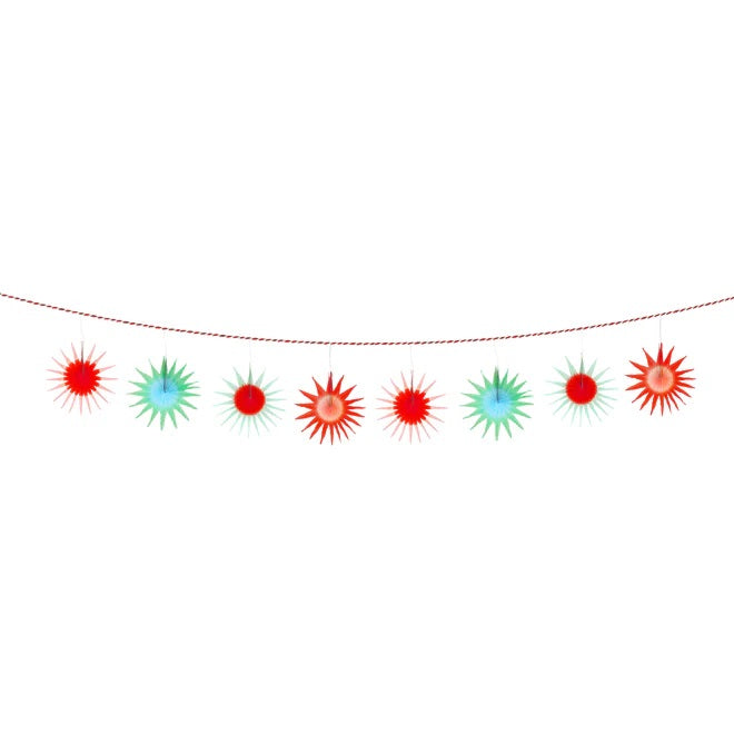 Tissue Paper Starburst Garland