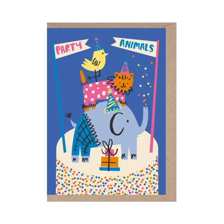 Party Animals Birhtday Card