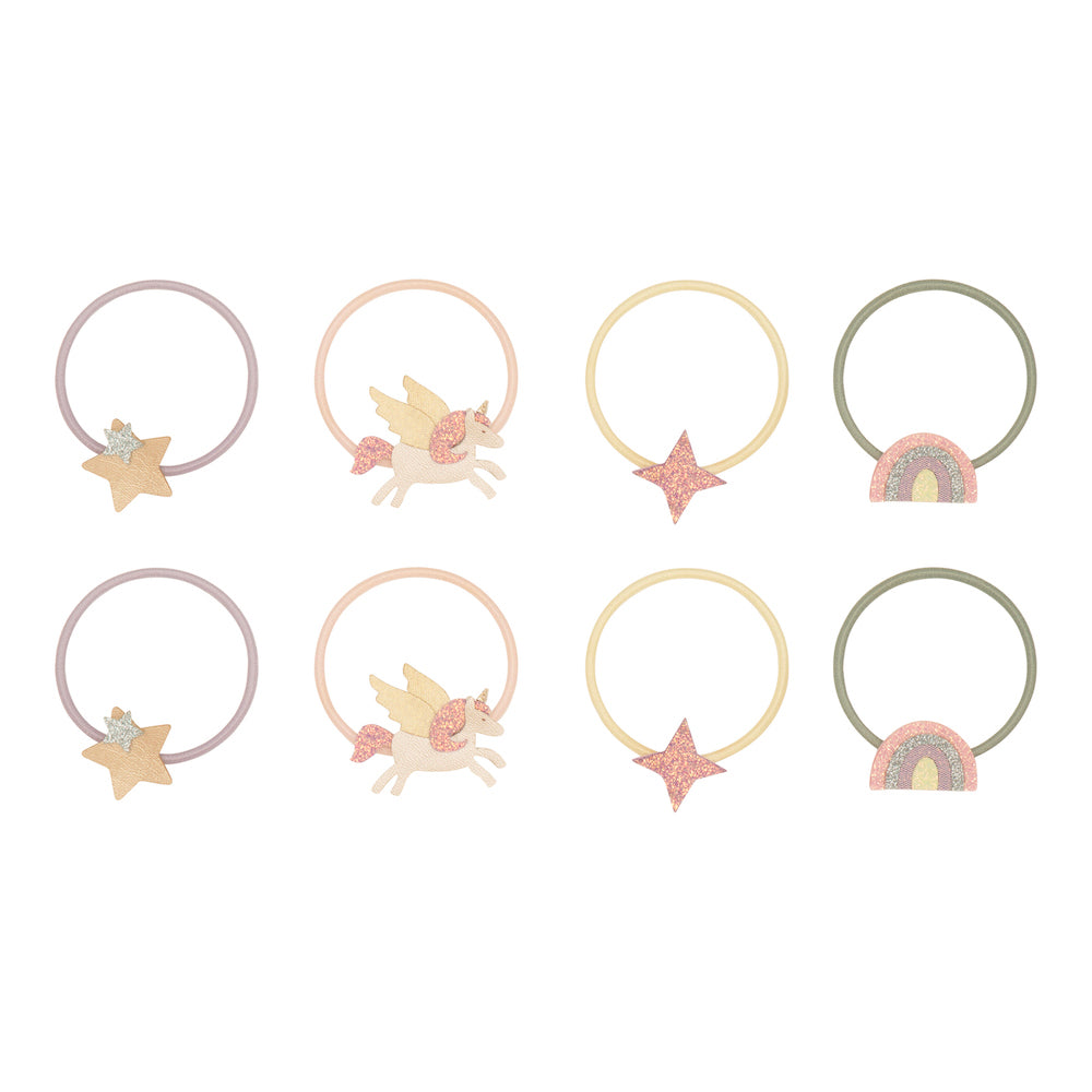 Mimi and Lula Hair Elastics - Flying Unicorn Pack of 8