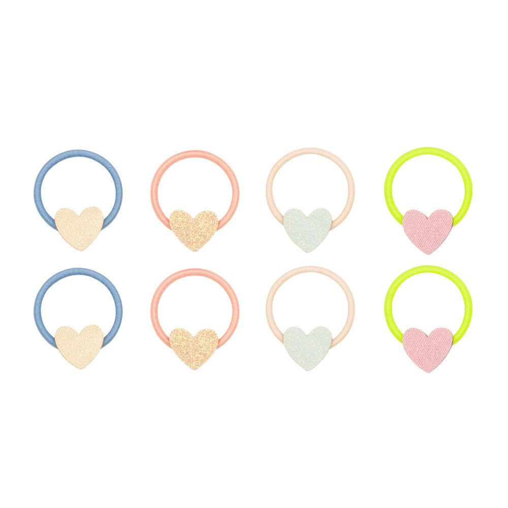 Mimi and Lula Hair Elastics - Dreamy Hearts Pack of 8