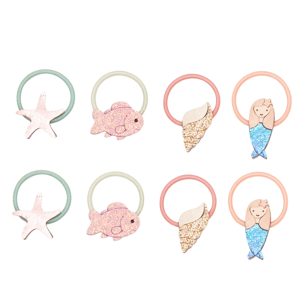 Mimi and Lula Hair Elastics - Mermaid Sealife Pack of 8