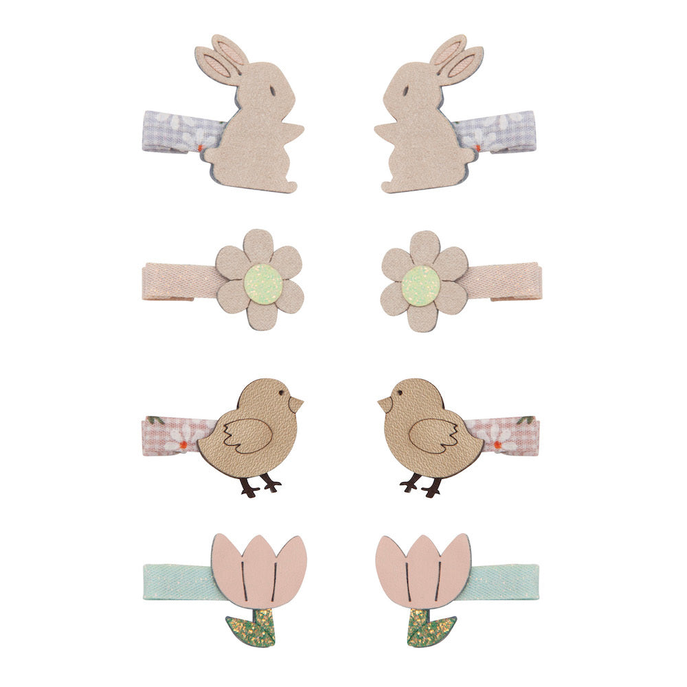 Mimi and Lula Mini Hair Clips - Easter Pack of 8