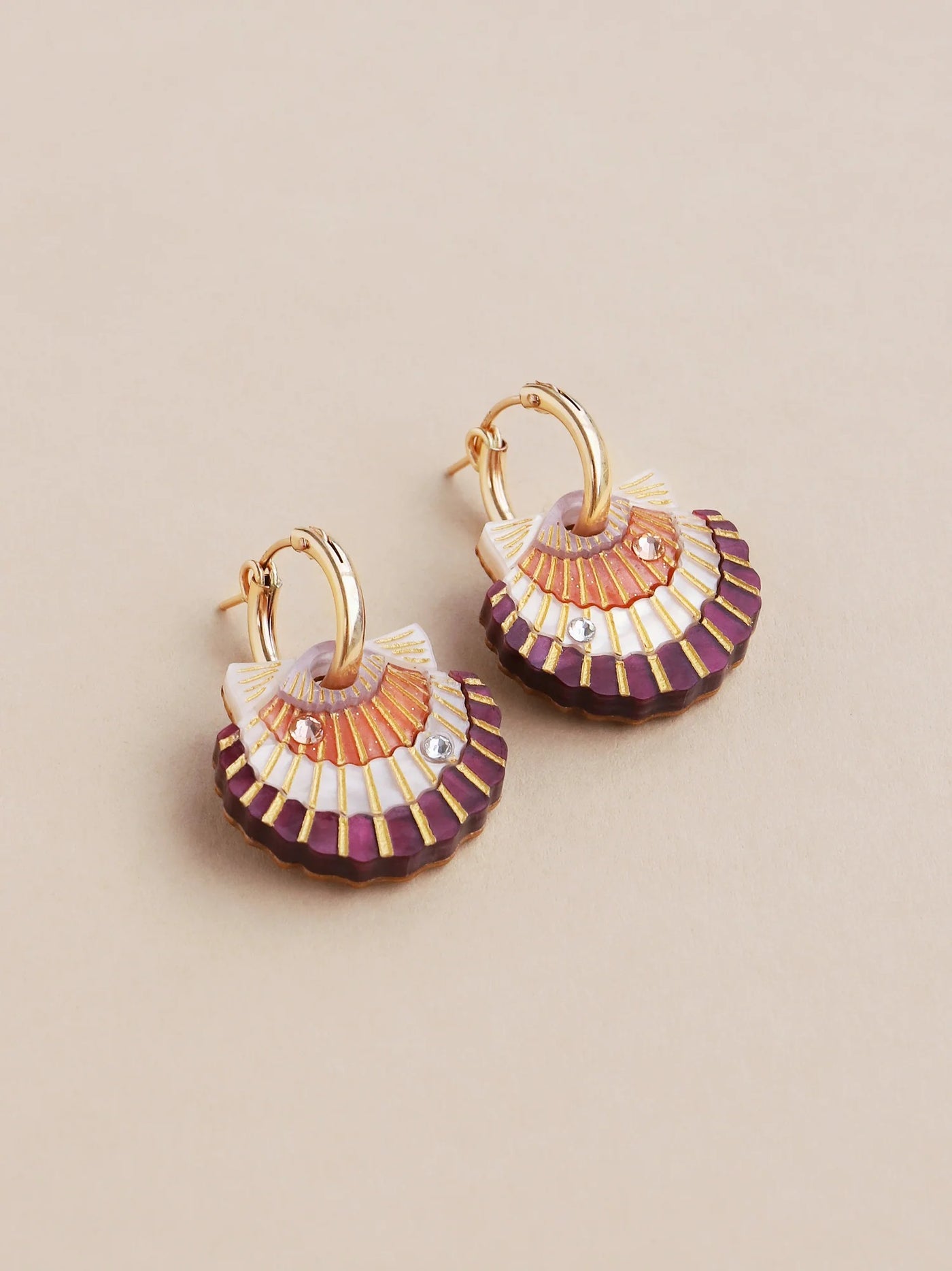 Scallop Shell Hoops