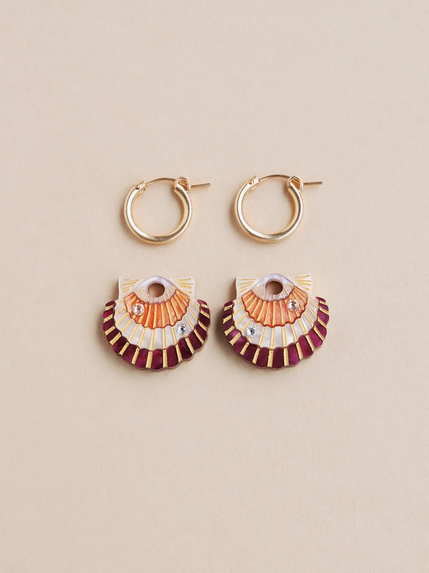 Scallop Shell Hoops