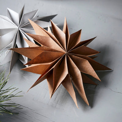 30cm Capella Paper Star - Natural