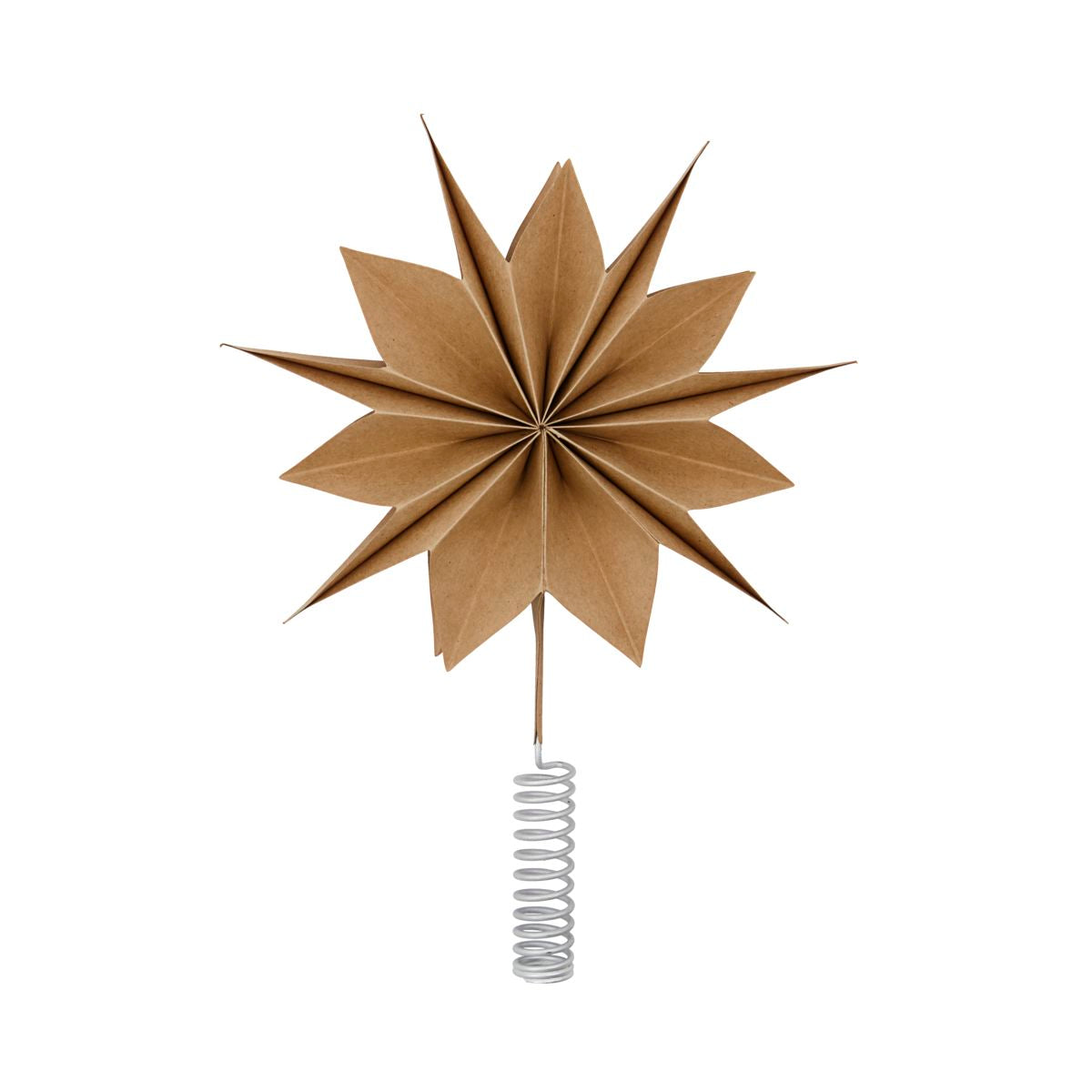 'Capella' Paper Star Tree Topper - 25cm Natural