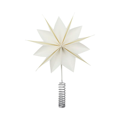 'Capella' Paper Star Tree Topper - 25cm White