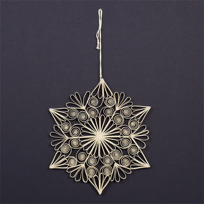 Large Quilled Star Hanging Christmas Ornament