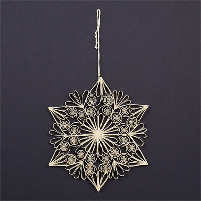 Large Quilled Star Hanging Christmas Ornament