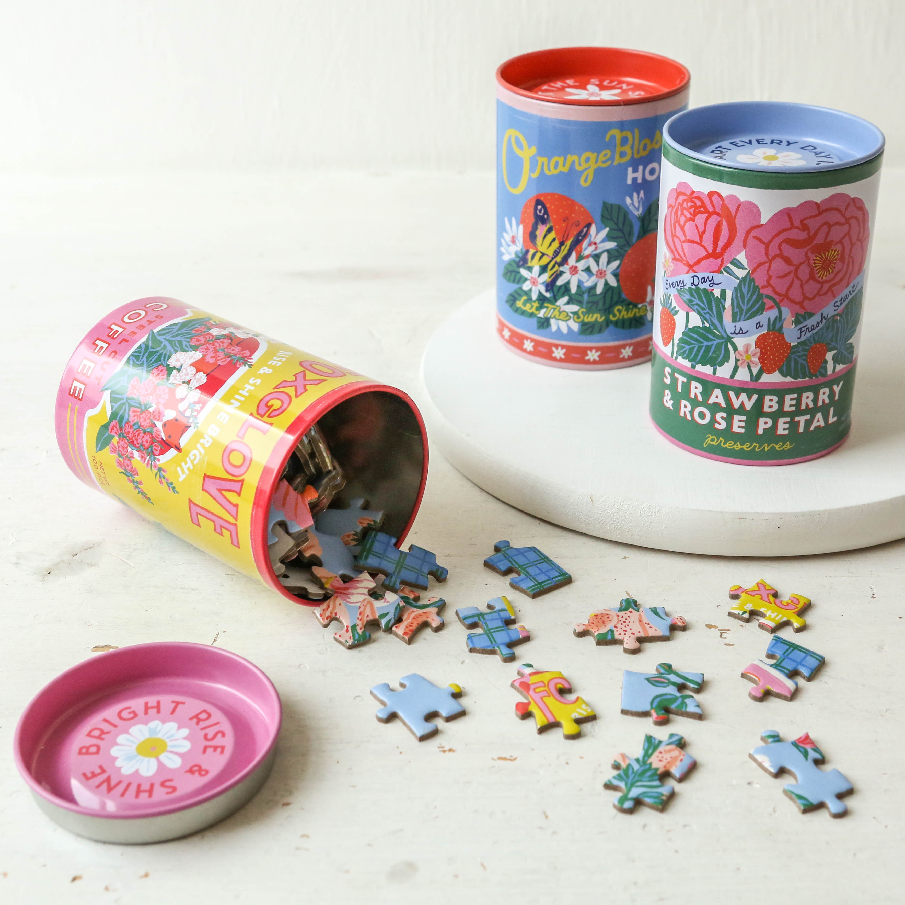 Floral Label Puzzle Tin – Berylune