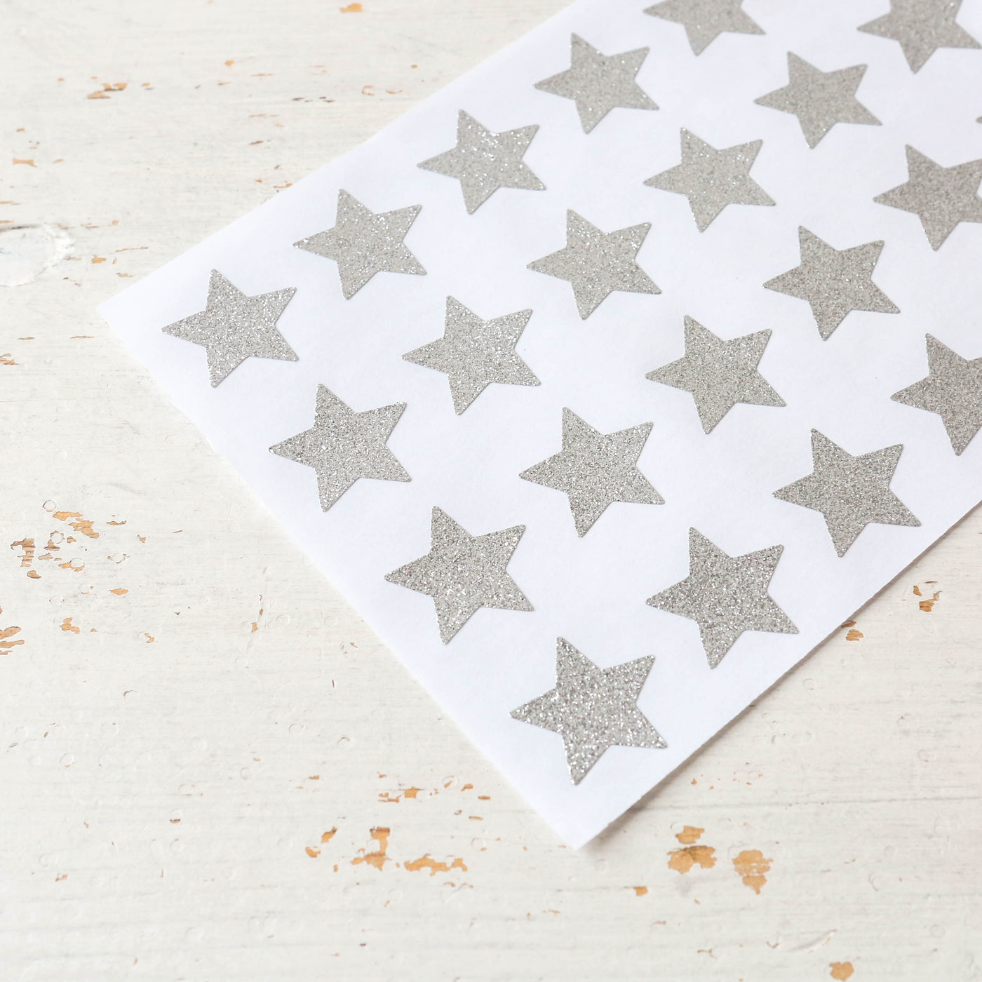 Silver Star Stickers