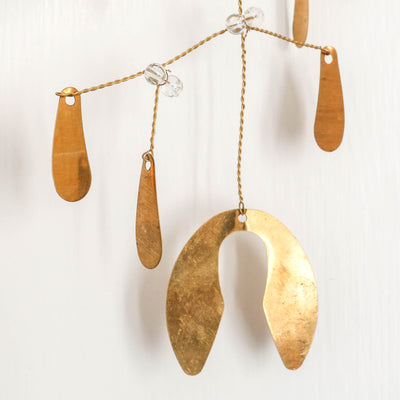 Wire Mistletoe Decoration - Gold