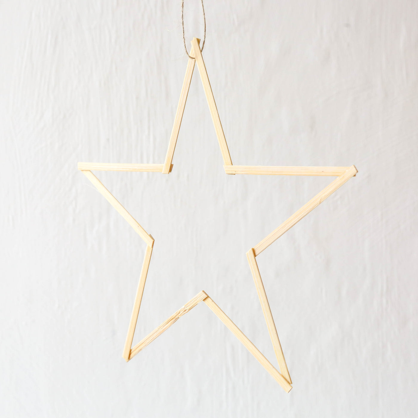 20cm Bamboo Open Star Decoration