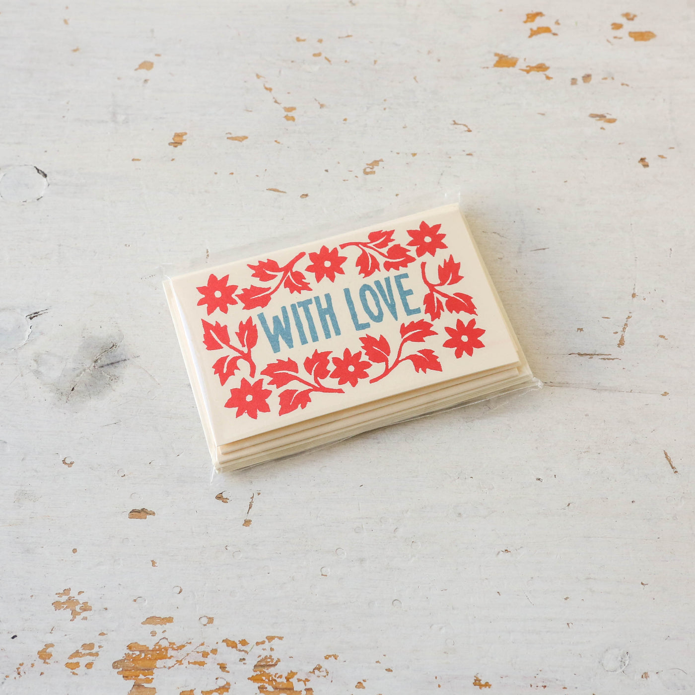 Pack of 6 'With Love' Mini Gift Cards