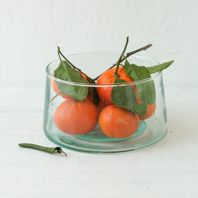 Tall Recycled Glass Dish