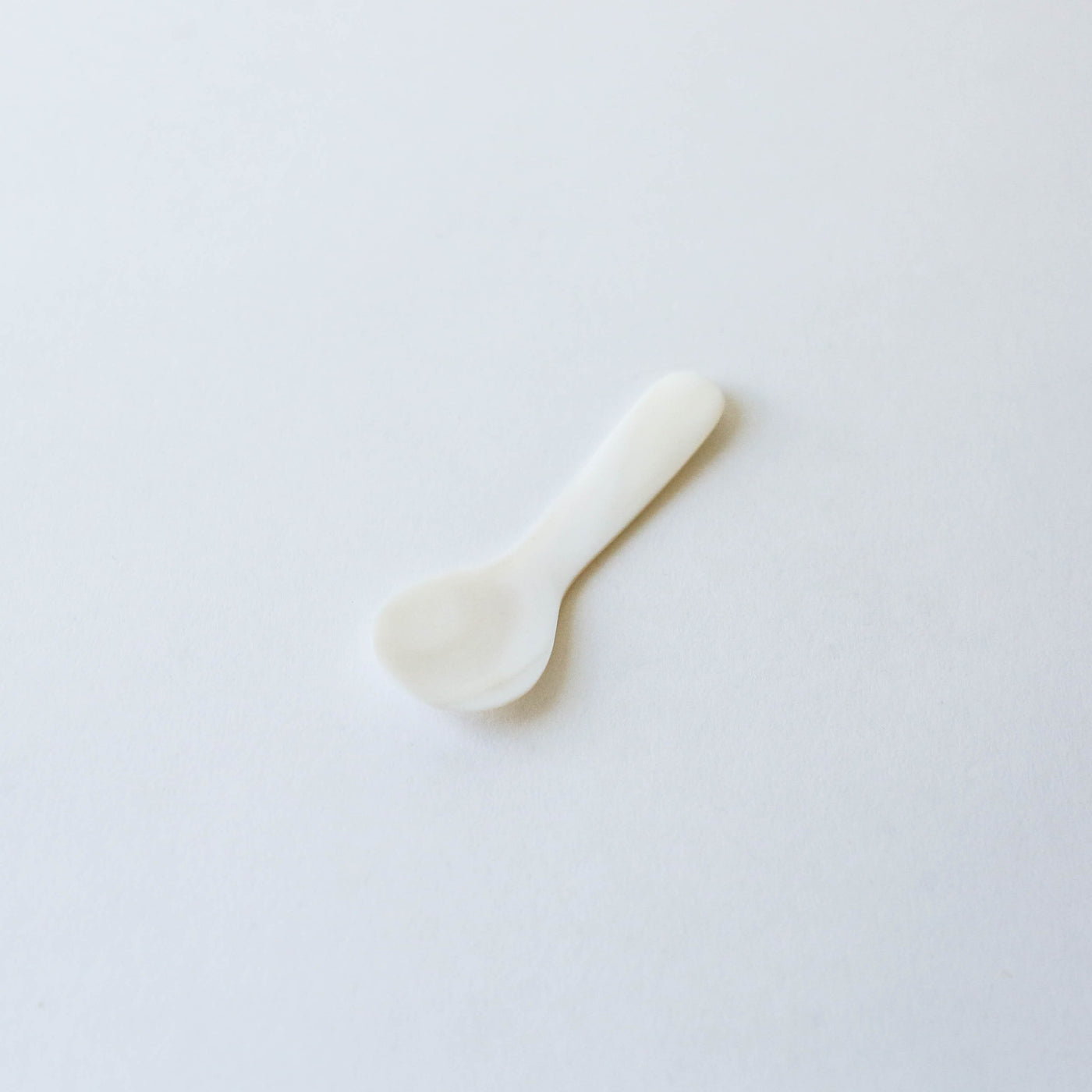 Sea Shell Mini Spoon - White